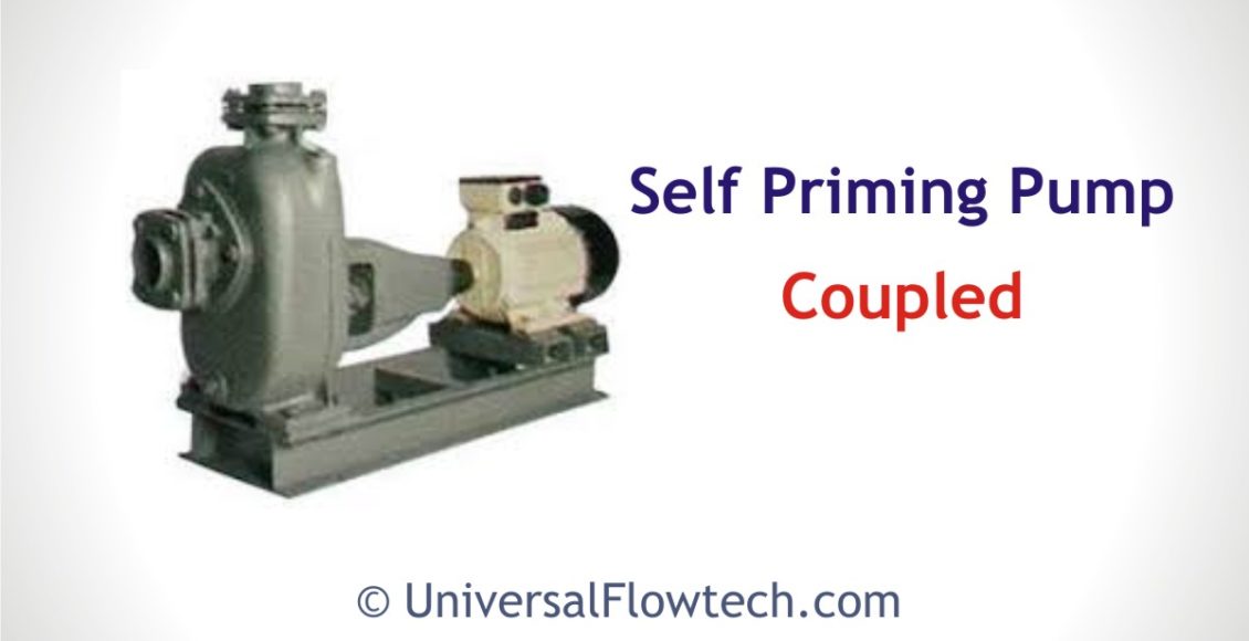 self priming pump coupled